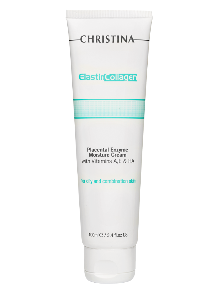 ElastinCollagen Placental Enzyme Moisture Cream with Vitamins A, E & HA for oily and combination skin от Christina
