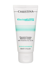 ElastinCollagen Placental Enzyme Moisture Cream with vitamins A, E & HA for oily and combination skin 60 мл