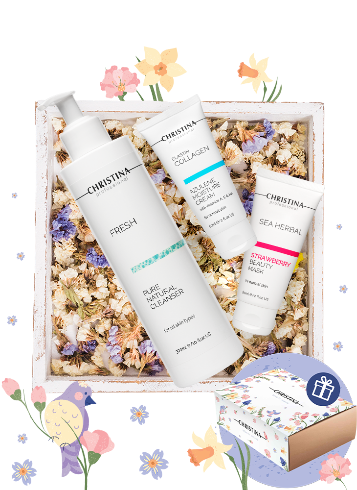 Spring Kit for normal skin: cleansing, moisturizing, nourishing