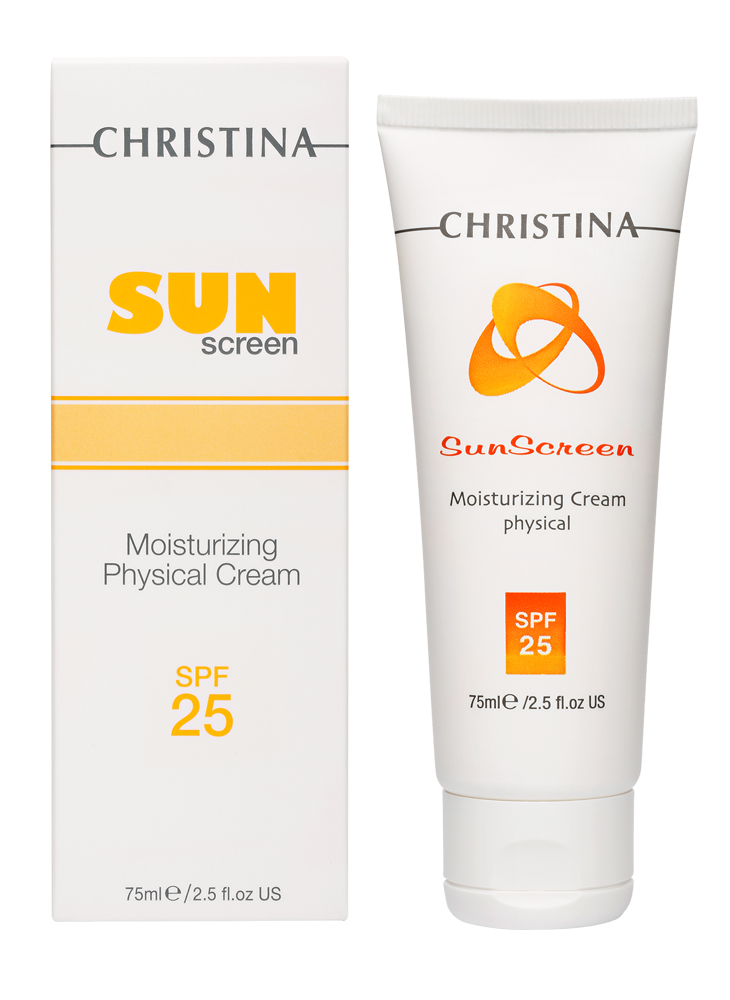 Sunscreen Moisturizing Cream physical SPF 25 Christina Cosmetics - фото 2