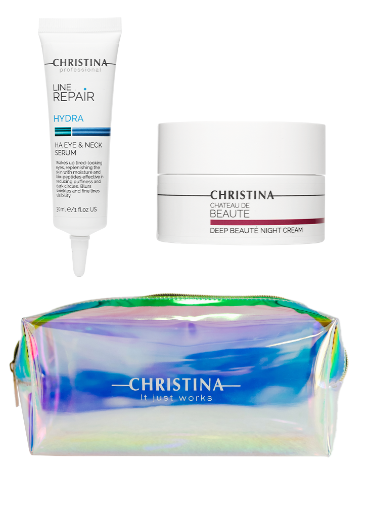 Radiant look and intensive recovery kit Christina Cosmetics