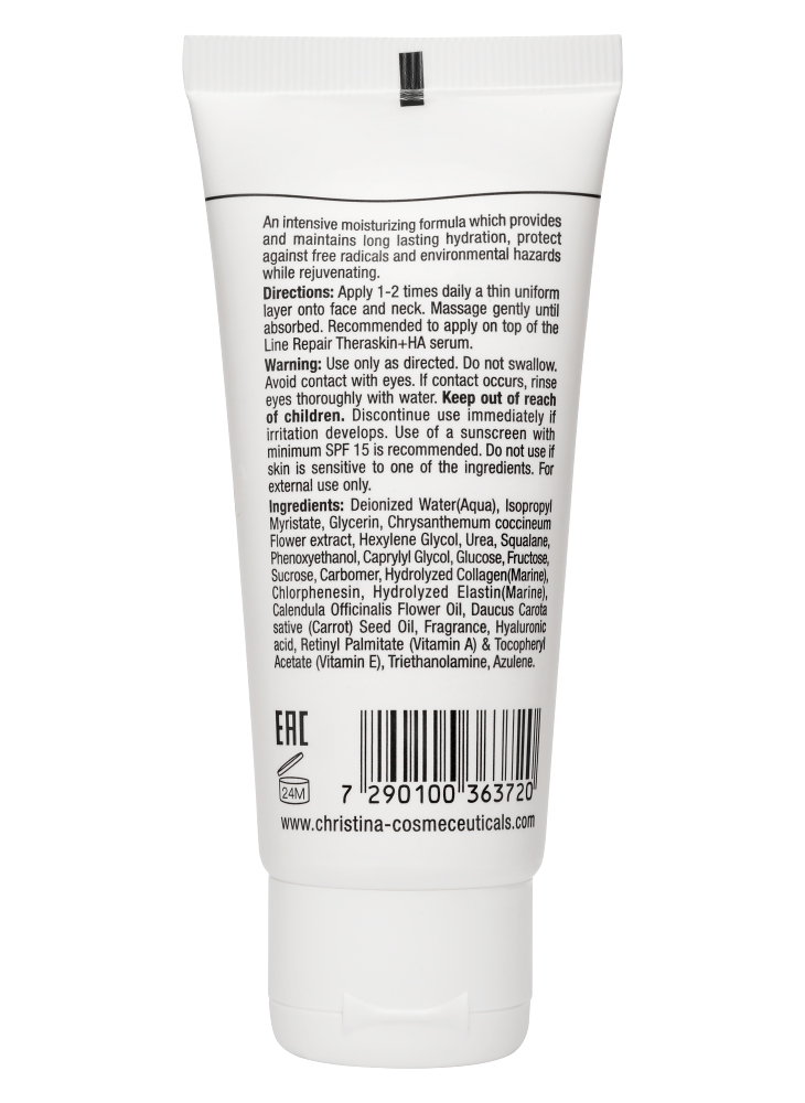 ElastinCollagen Carrot Oil Moisture Cream with Vitamins A, E & HA for dry skin