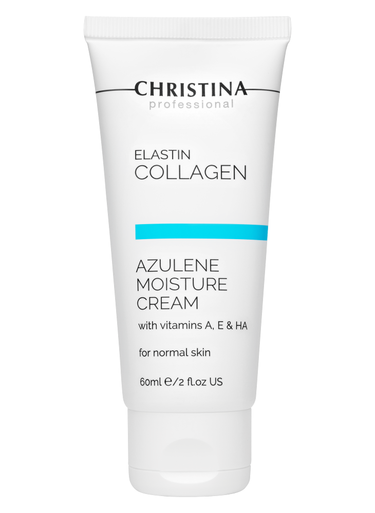 Elastin Collagen Azulene Moisture Cream with Vitamins A E HA for normal skin - Увлажняющий крем c витаминами А Е и гиалуроновой кислотой для нормальной кожи Эластин коллаген азулен 40срок до 0826 41 60 мл 2385₽