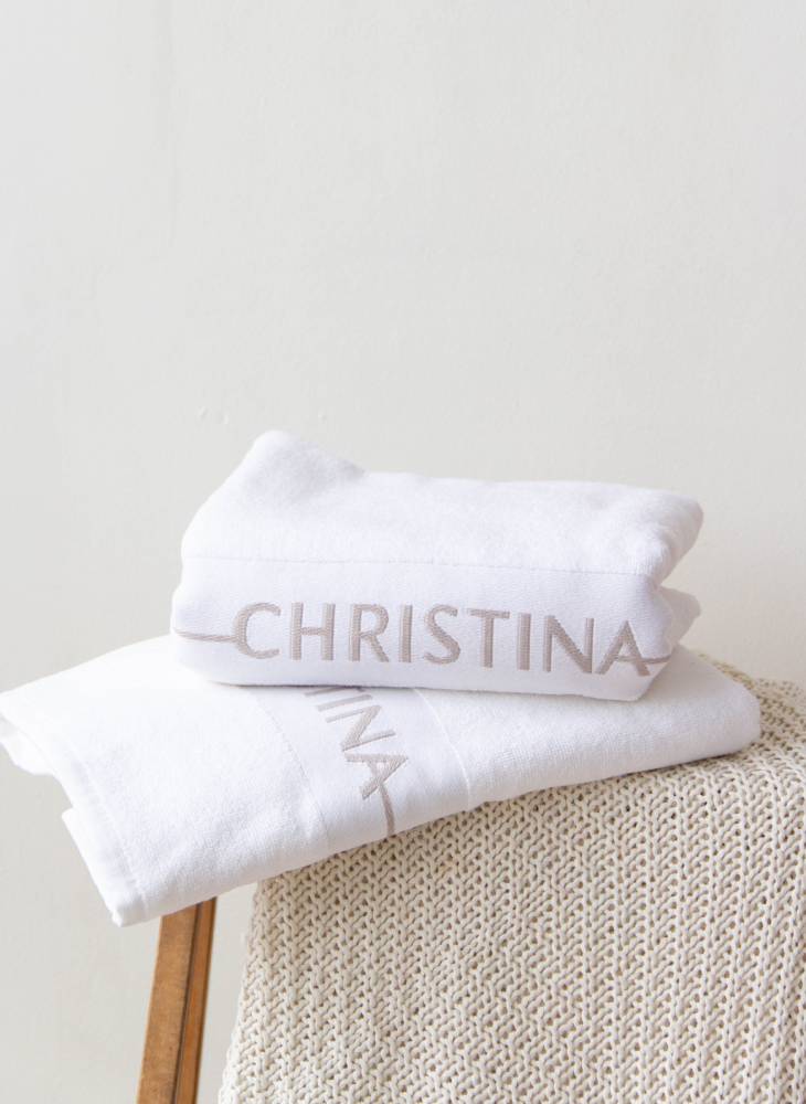 Полотенце с логотипом "Christina" 50х100 Christina Cosmetics - фото 1