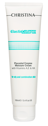 ElastinCollagen Placental Enzyme Moisture Cream with vitamins A, E & HA for oily and combination skin