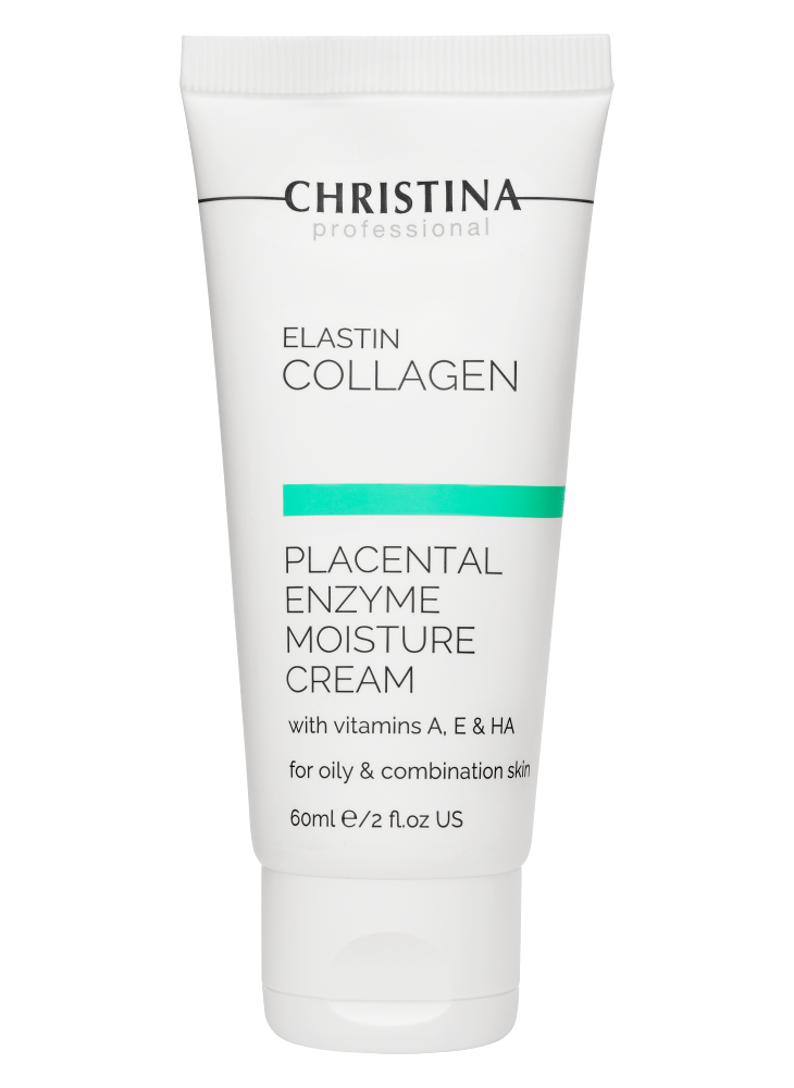

Elastin Collagen Placental Enzyme Moisture Cream with Vitamins A, E & HA for oily and combination skin - Увлажняющий крем с витаминами А, Е и гиалуроновой кислотой для жирной и комбинированной кожи «Эластин, коллаген, плацентарный фермент» (срок до 07/26)