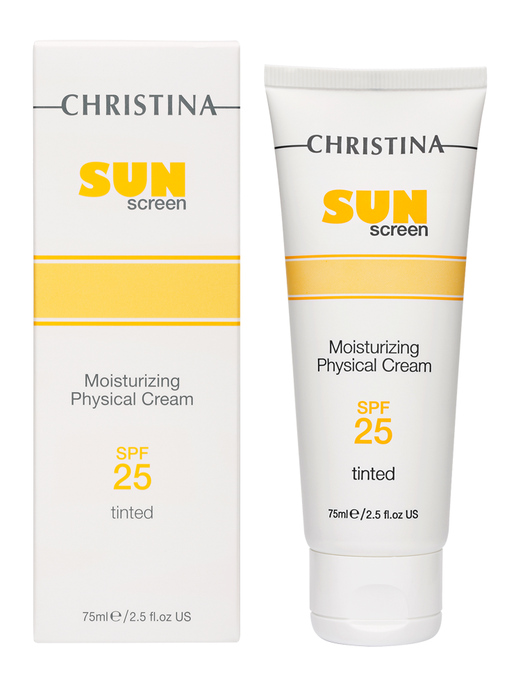 Sunscreen Moisturizing Cream physical tinted SPF 25 Christina Cosmetics - фото 2