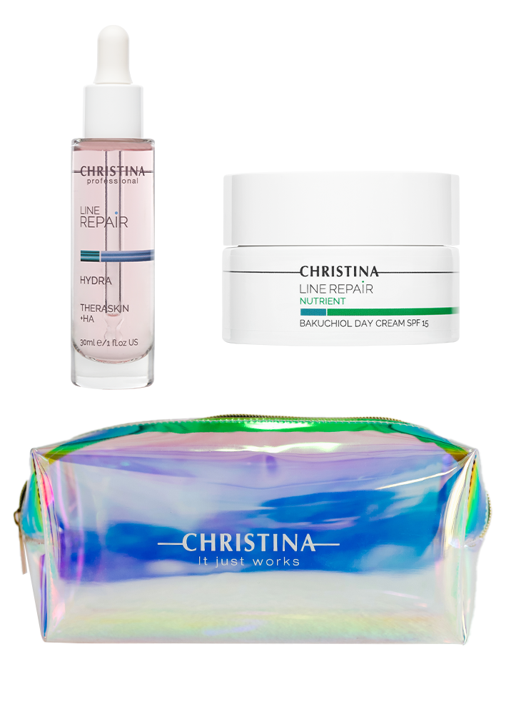 Superhydration and day protection with bakuchiol kit Christina Cosmetics - фото 1