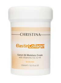 ElastinCollagen Carrot Oil Moisture Cream with Vitamins A, E & HA for dry skin 250 мл