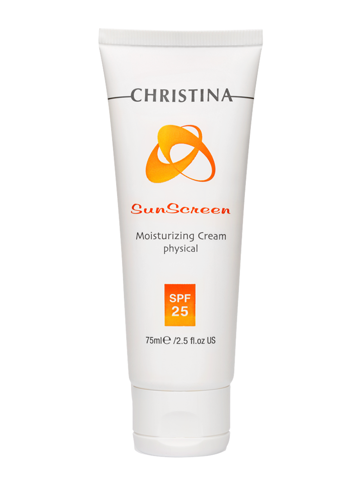 Sunscreen Moisturizing Cream physical SPF 25 Christina Cosmetics
