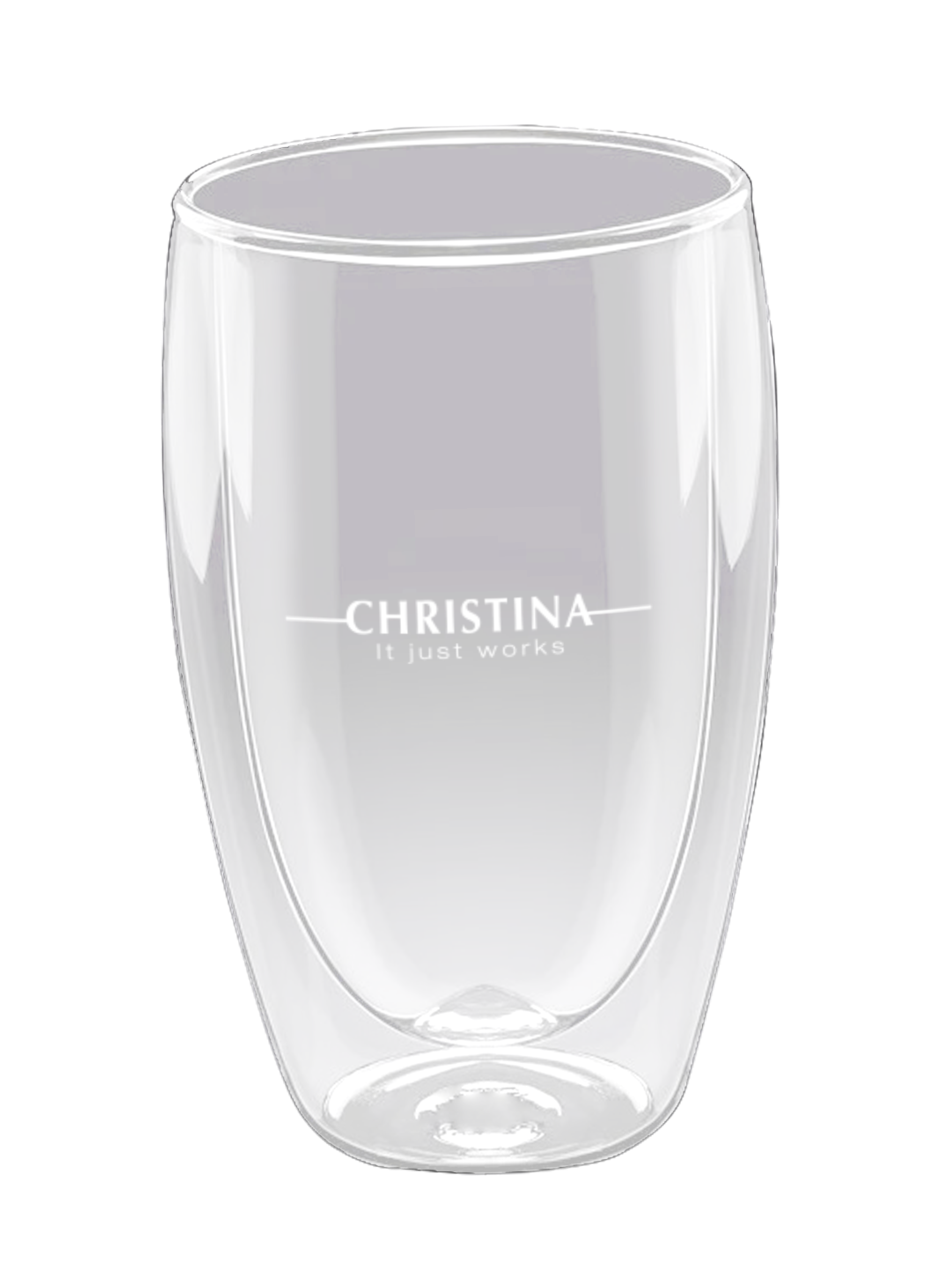Christina Double wall glass chameleon shopper bag christina 29 33 12