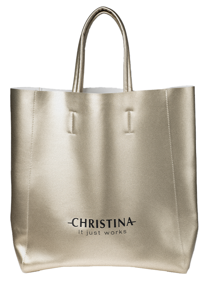 Christina Shopper bag gold сумка шопер золотой дождь на молнии наружный карман бежевый