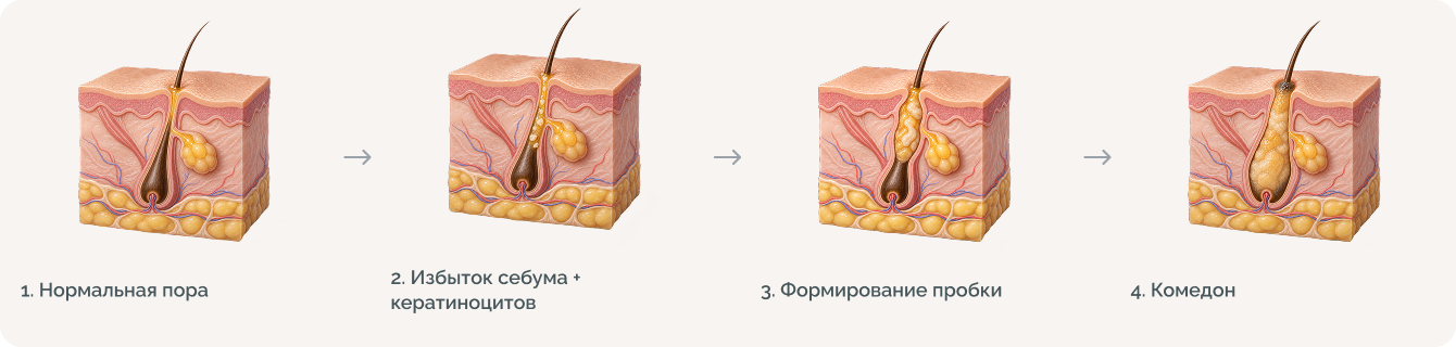 Что такое комедоны и чем они отличаются от других высыпаний