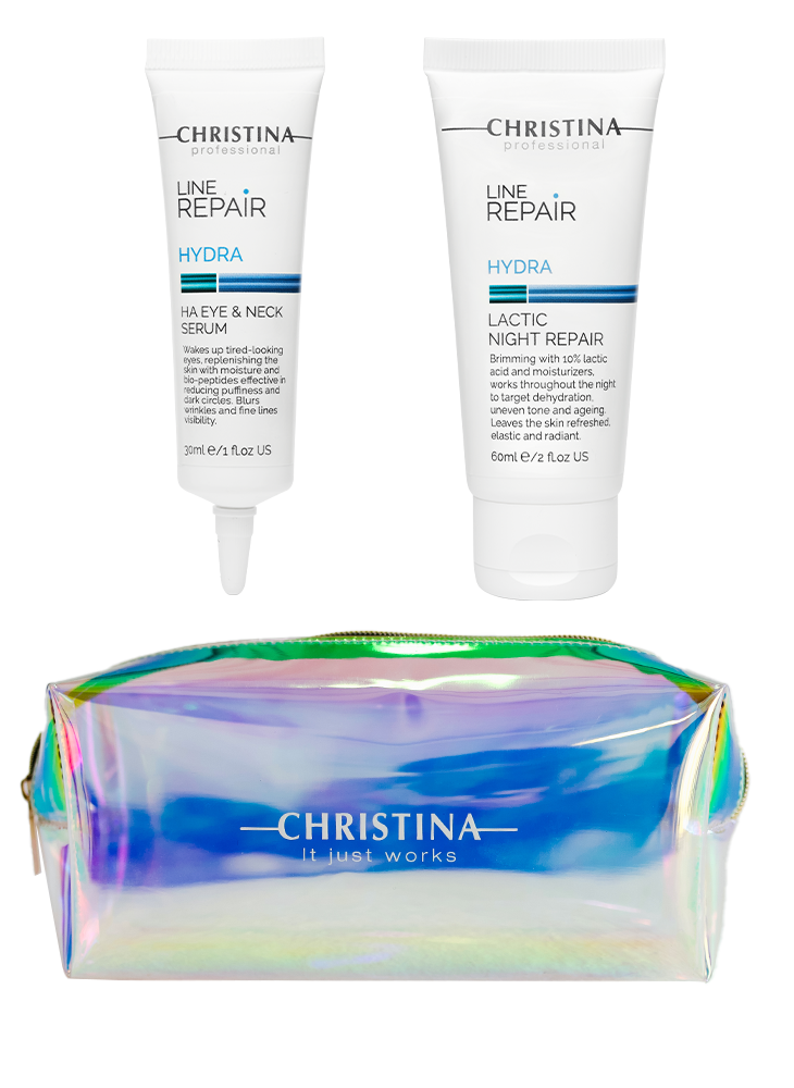 Radiant look and recovery with lactic acid kit Christina Cosmetics