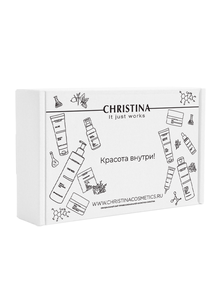 

White Gift Box Christina - Коробка упаковочная (белая гофра) 300*215*115