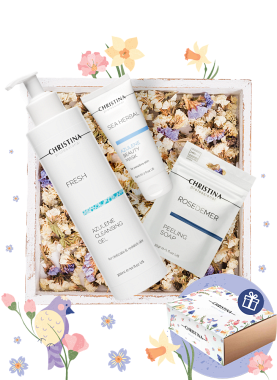 Spring Kit for sensitive skin: cleansing, peeling, nourishing